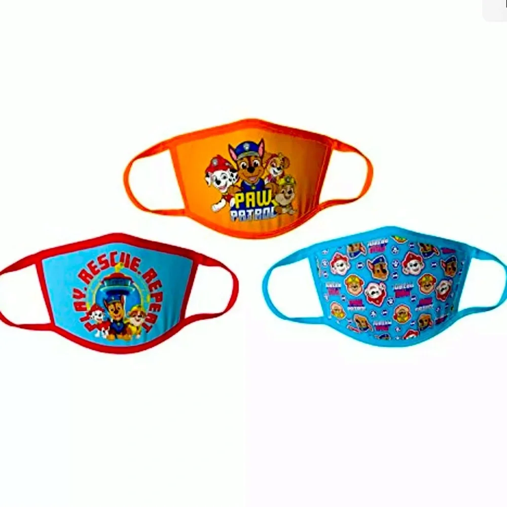 Paw Patrol Kids Cloth Face Masks Pack of 3